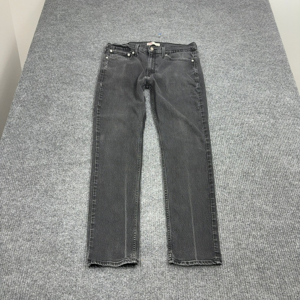 Signature by Levi Strauss Jeans Mens 35x30 Black Cotton Blend Slim Fit Casual